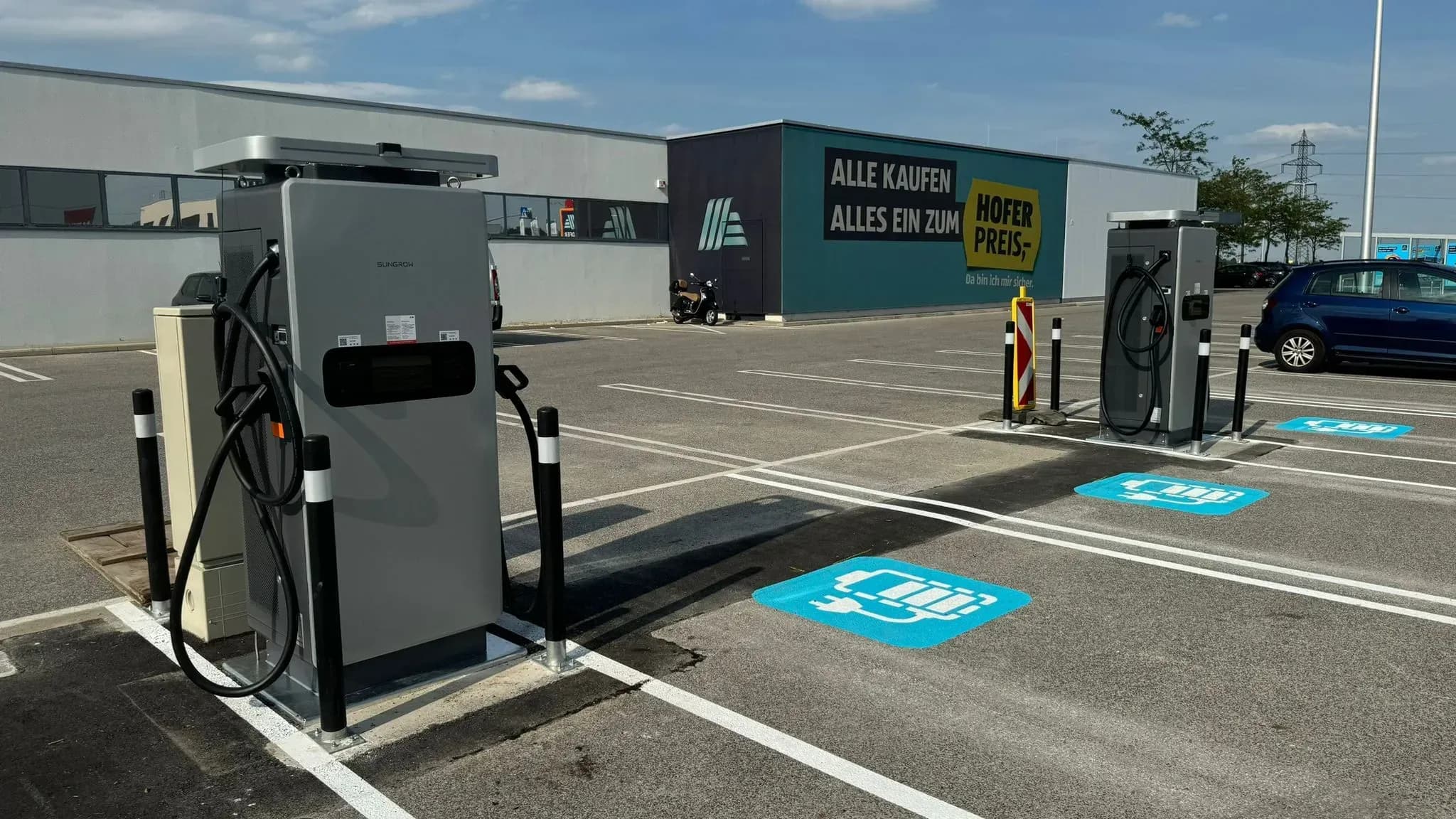 Ladestation für Firmenparkplatz in Wien installieren